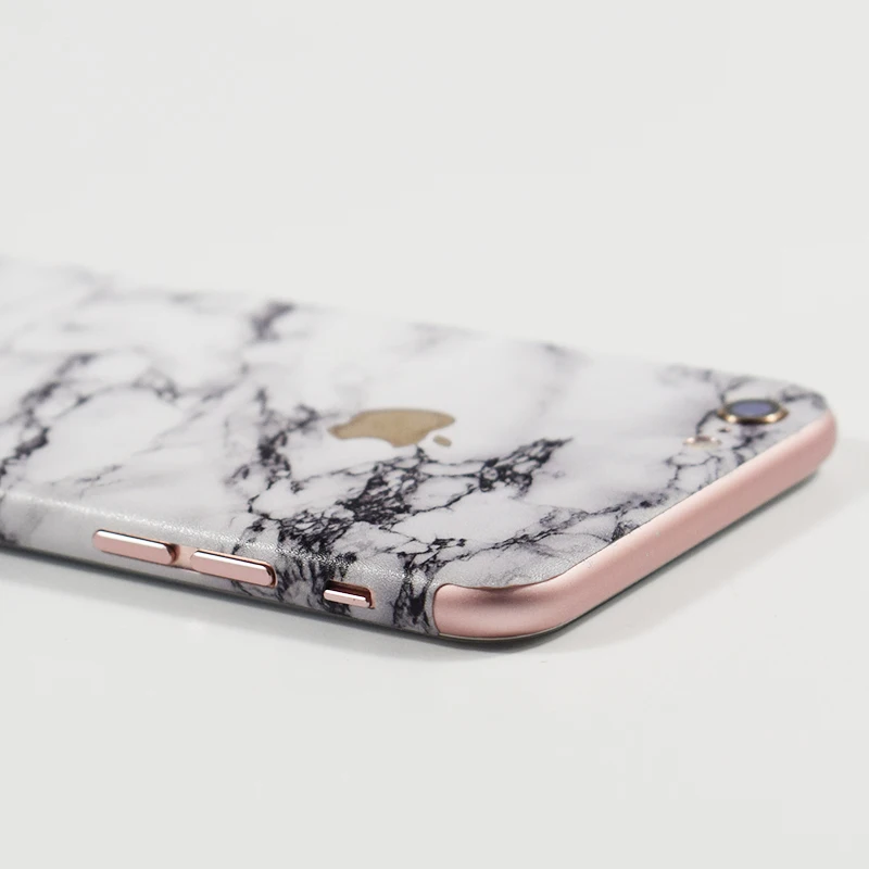 Мраморное волокно Декор задняя пленка для Apple iPhone 6 S Plus мобильного телефона