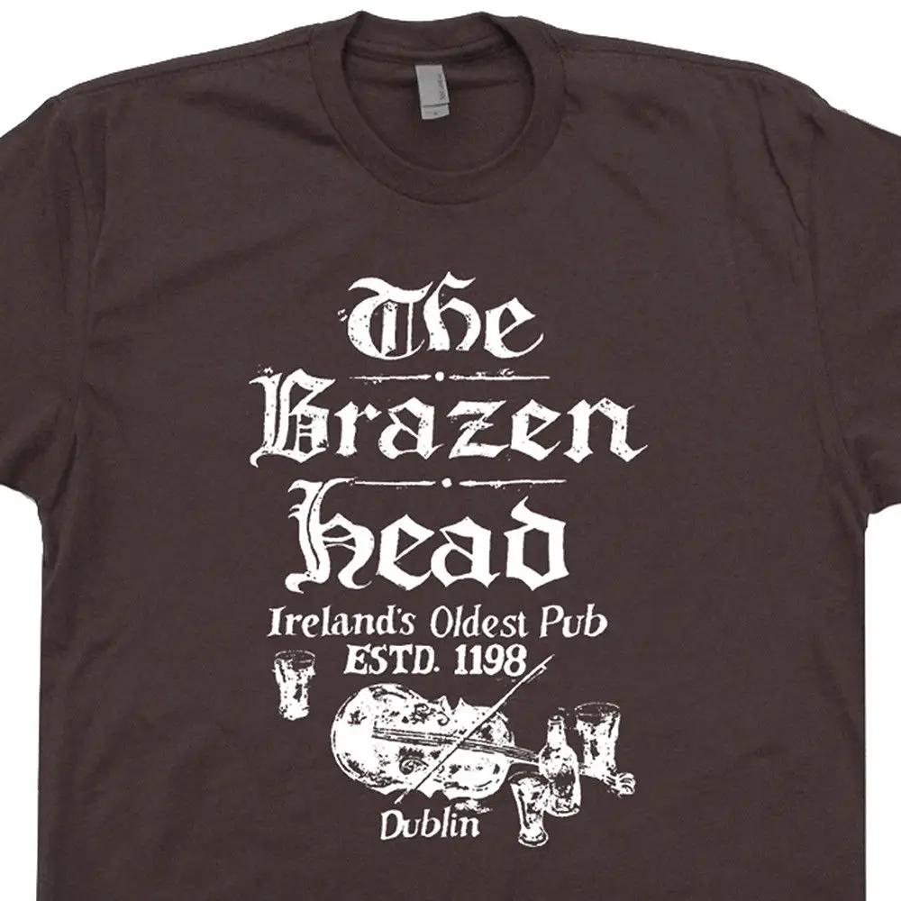 

Tops Cool T Shirt Dublin Ireland Oldest Pub T Shirt Dive Bar Irish Craft Beer Vintage Beer Tee O-Neck Tshirt Homme
