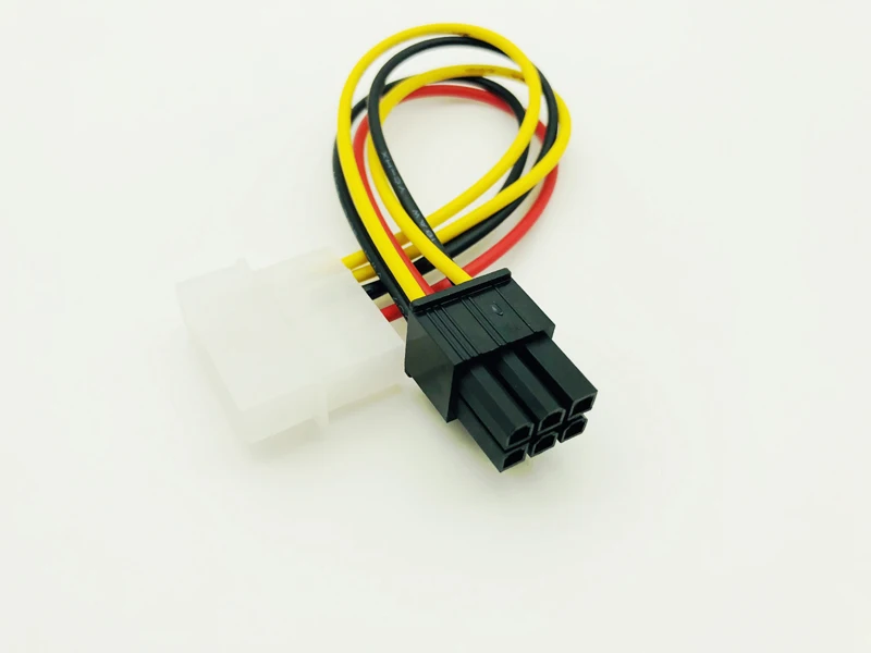6Pin папа к 4Pin Molex Мужской кабель питания видеокарта порт D разъем конвертер для BTC