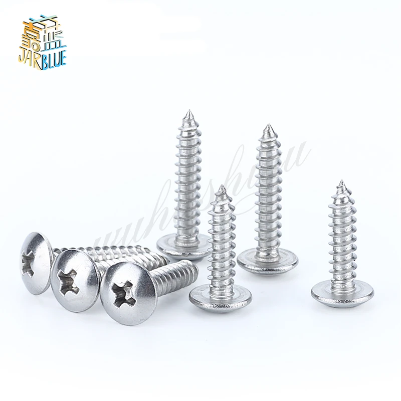 Саморезы с плоской головкой 50 шт. M3 M4 M5 нержавеющая сталь 201|screw bolt|self-tapping screwsself