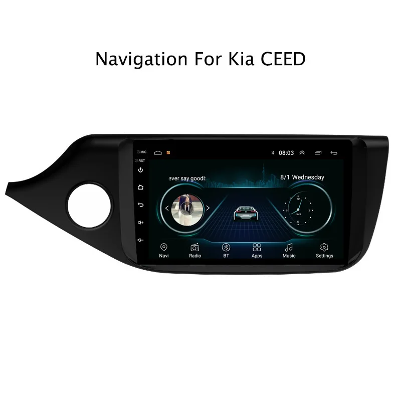 Ectwodvd 9 &quotAndroid 8 1 автомобильный dvd плеер gps навигация для Kia Ceed 2012 2016 Радио