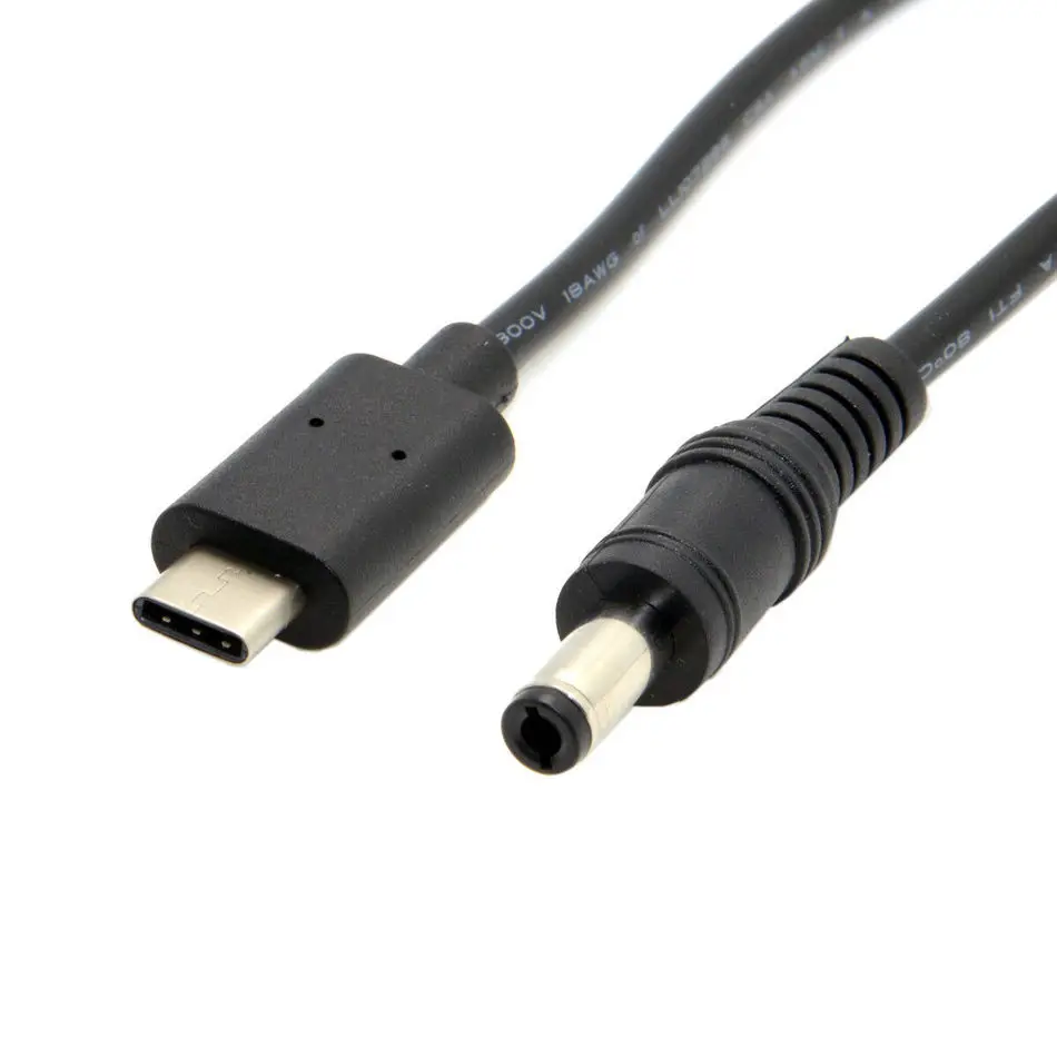 Удлинительный Кабель адаптер USB 3 1 Type C папа постоянный ток 5 х2 мм штекер зарядного