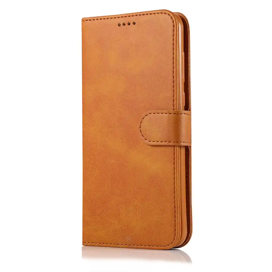 Кожаный флип-чехол для Samsung Galaxy S6 S7 S8 S9 Edge S10 Plus Note 8 9 A6 A7 A8 A9 J4 J6 2018 A40s A10 M10 M20 M30