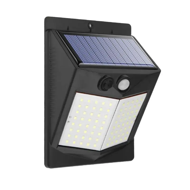 80LED 24W 3modes 40/60/80/96LED Солнечный свет движения Сенсор открытый украшения сада лампа лестничные ограждения Путь Двор безопасности Солнечный свет, лампы освещения - Испускаемый цвет: 80LED 24W 3modes