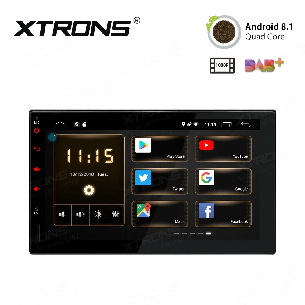 XTRONS Универсальный 7 &quotAndroid 8 1 автомобильный мультимедийный плеер Радио
