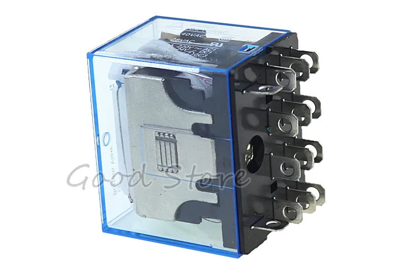 1 шт. LY4NJ DC 12V AC Мощность реле HH64P LY4N-J миниатюрное 4PDT 4NO 4NC 14 шпильки 10A | Обустройство
