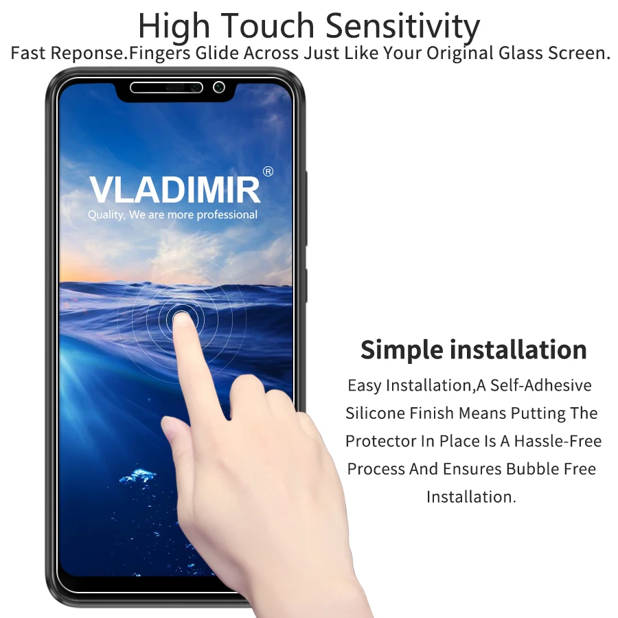 Vladi mi r 9 H 2.5D закаленное Стекло для Xiaomi красный примечание 6 Pro Экран протектор Redmi