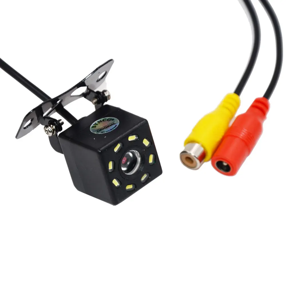 Автомобильная камера заднего вида с вилкой 4 светодиодами HD ночного видения