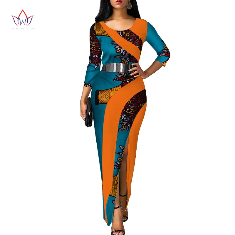 Vestidos африканские женские платья новая мода элегантная африканская одежда Дашики размера плюс сексуальные вечерние платья WY3120