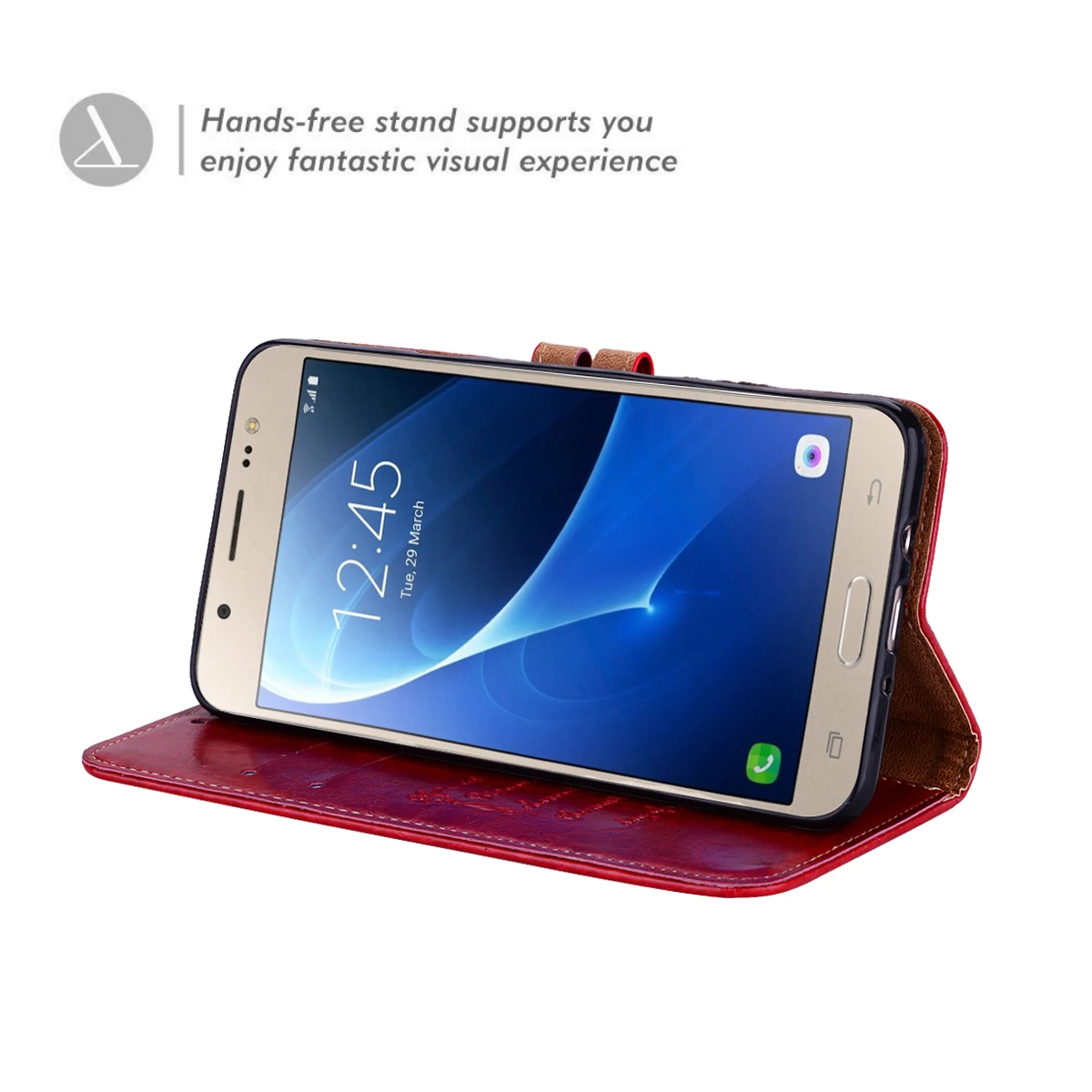 Чехол для телефона Samsung Galaxy J510 J5 2016 версия кошелька кожаный чехол с подставкой