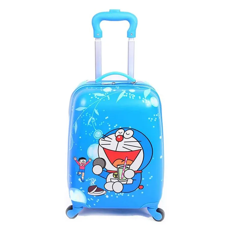 18 дюймов обувь для мальчиков Doraemon сумки на колёсиках/человек паук Дорожный