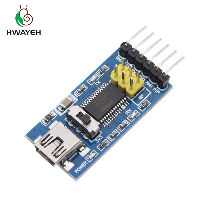 10 шт. Базовая плата преобразователя для FTDI FT232RL USB в TTL последовательный IC адаптер