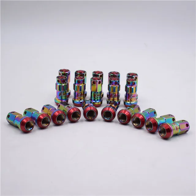 NEO red Neo хромированный гоночный композитный R40 стиль 44 мм M12x1.5/1,25 колесные диски гайки 20 шт./компл. автомобильные аксессуары - Название цвета: NEO red