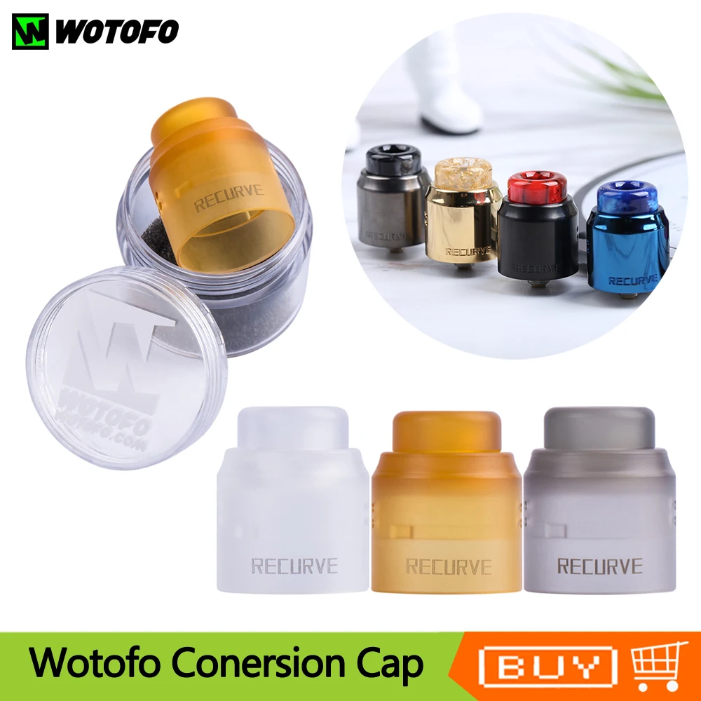 Оригинальный Wotofo Conersion колпачок для рекурсивной двойной RDA Vape Танк 24 мм диаметр