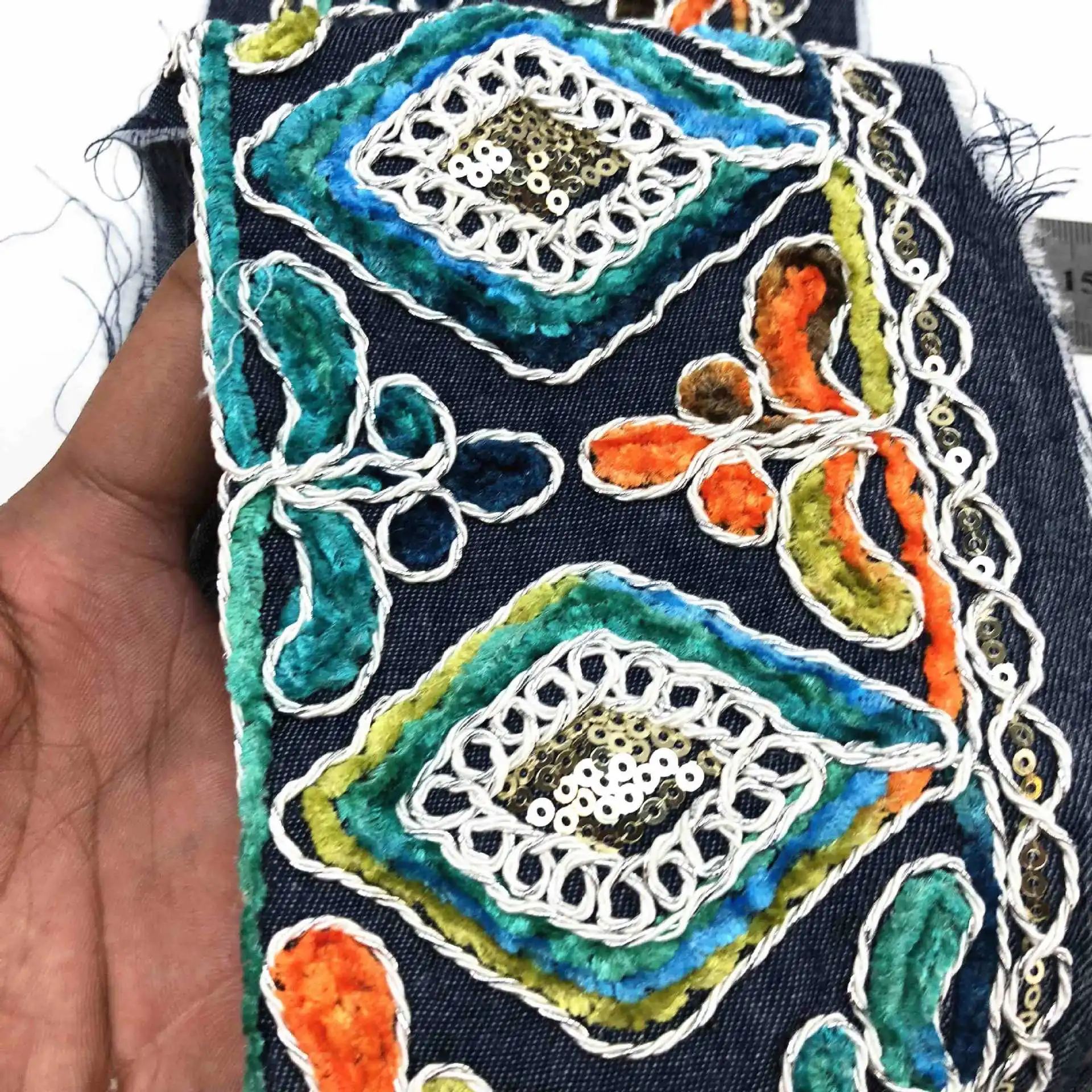 10Yards Width 10cm Sequin Embroidery Lace Trim Clothing Ribbon Accessories | Дом и сад