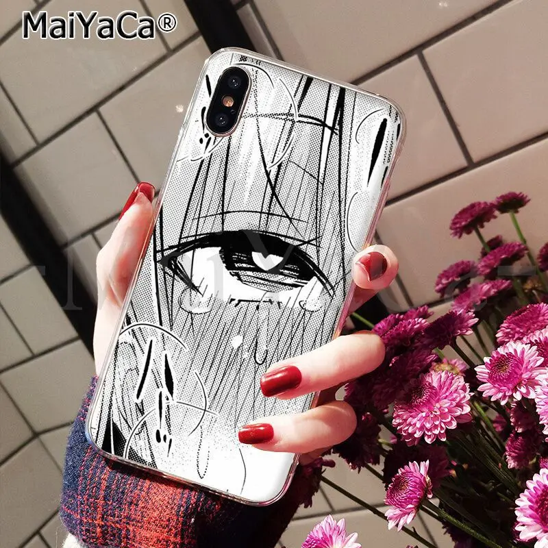 MaiYaCa аниме девушка мультфильм Япония Coque Оболочка Чехол для телефона для Apple iPhone 8 7 6 6S Plus X XS MAX 5 5S SE XR Чехол для мобильного телефона - Цвет: A12