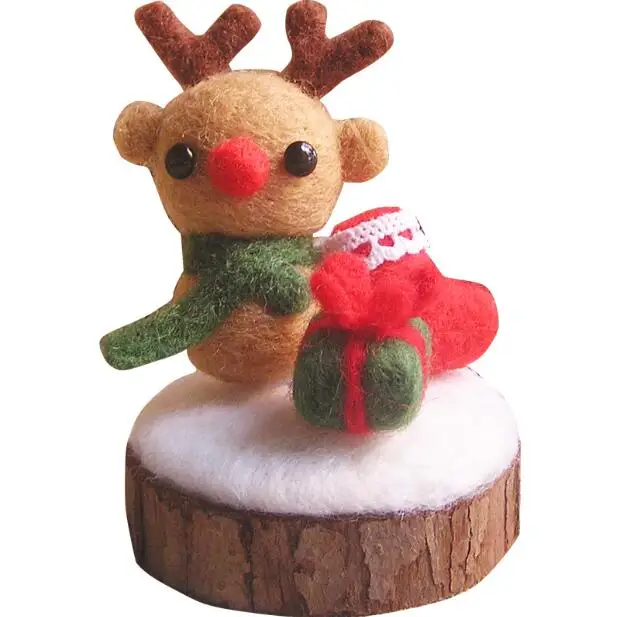 Рождественский подарок лось Рождественская елка из шерсти войлока набор для