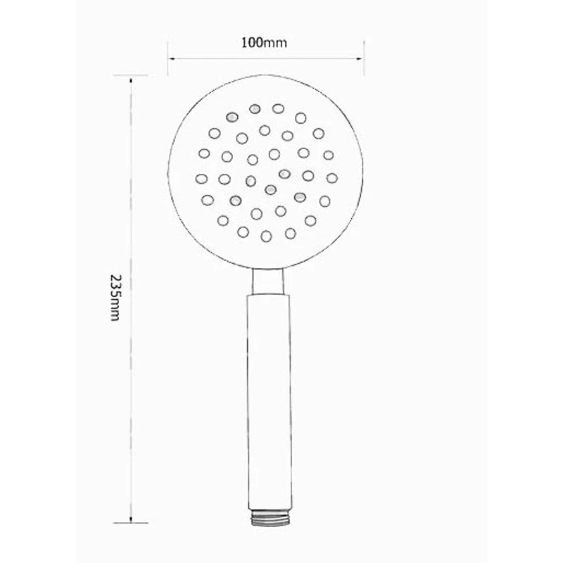 Ручная насадка для душа SUS304 из нержавеющей стали с удлиненным шлангом и