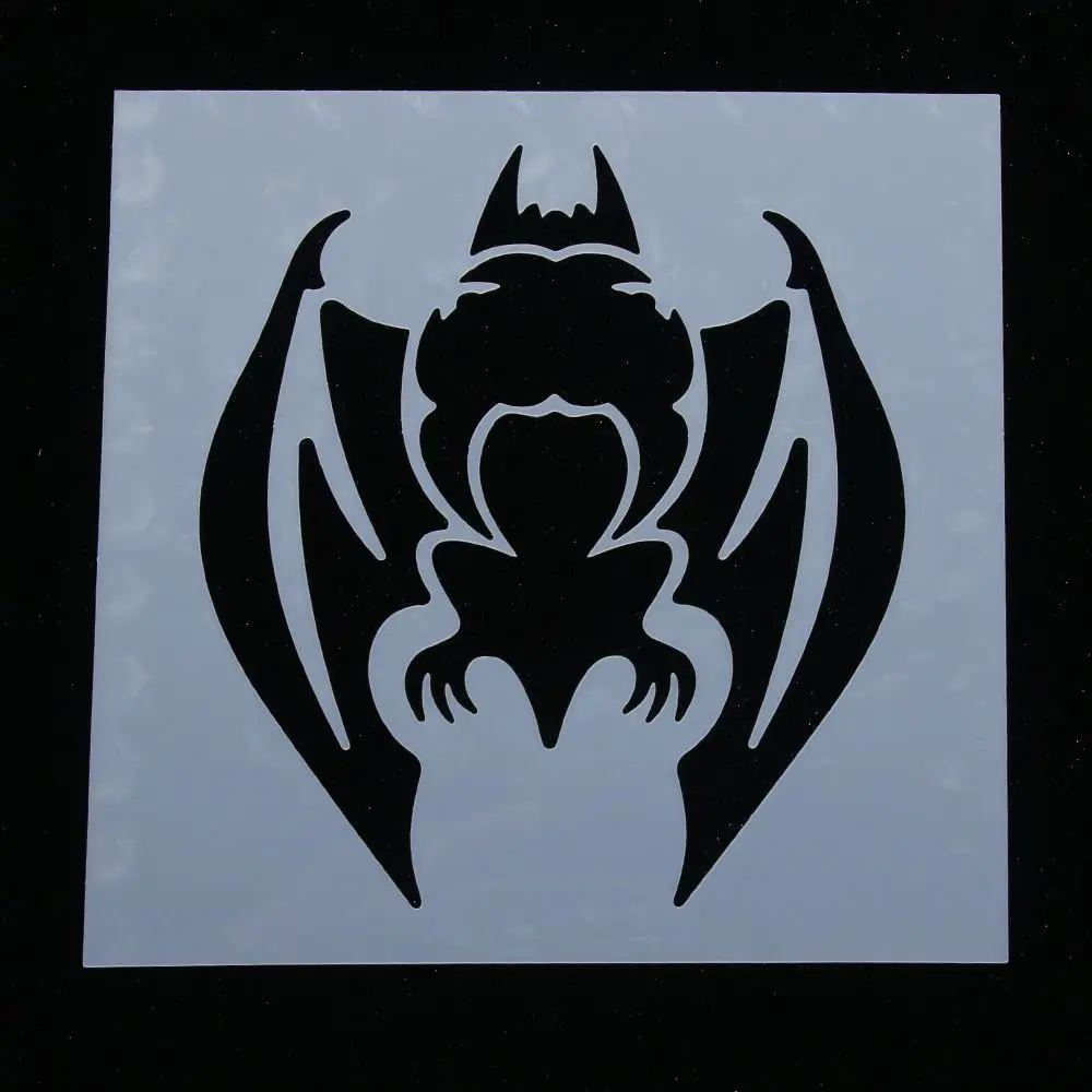 Хэллоуин вечерние летучая мышь многоразовые трафареты аэрограф живопись на