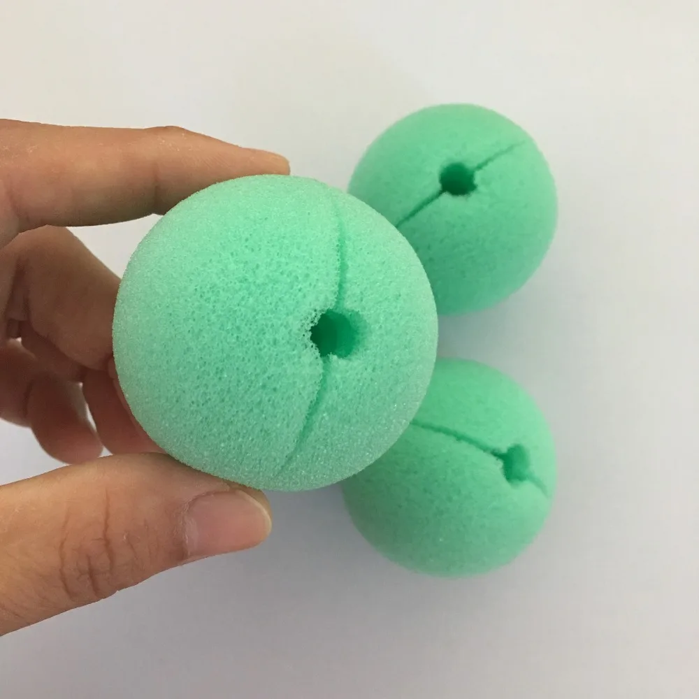 50 шт. веселье Зеленый нос Пена Цирк Клоун Нос комические маски предметы для