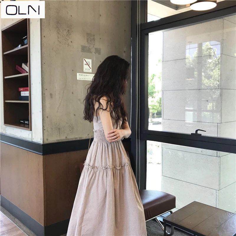 Корейское летнее платье vestidos Новое поступление универсальное нежное Розовое