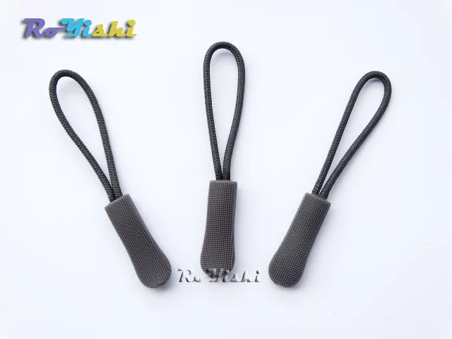 100pcs Zipper Pulls Cord Rope Ends Lock Zip Clip Buckle Gray For Paracord Accessories/ Backpack/Clothing | Дом и сад