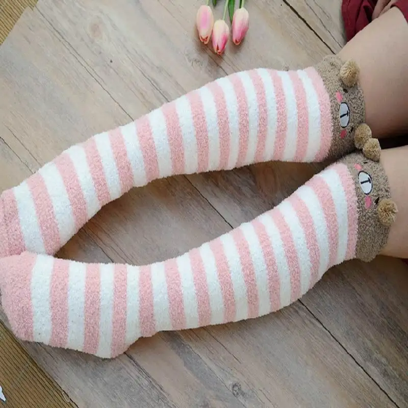 Колготки женские чулки по колено хлопок цвет в ассортименте 1 шт|stockings love|high