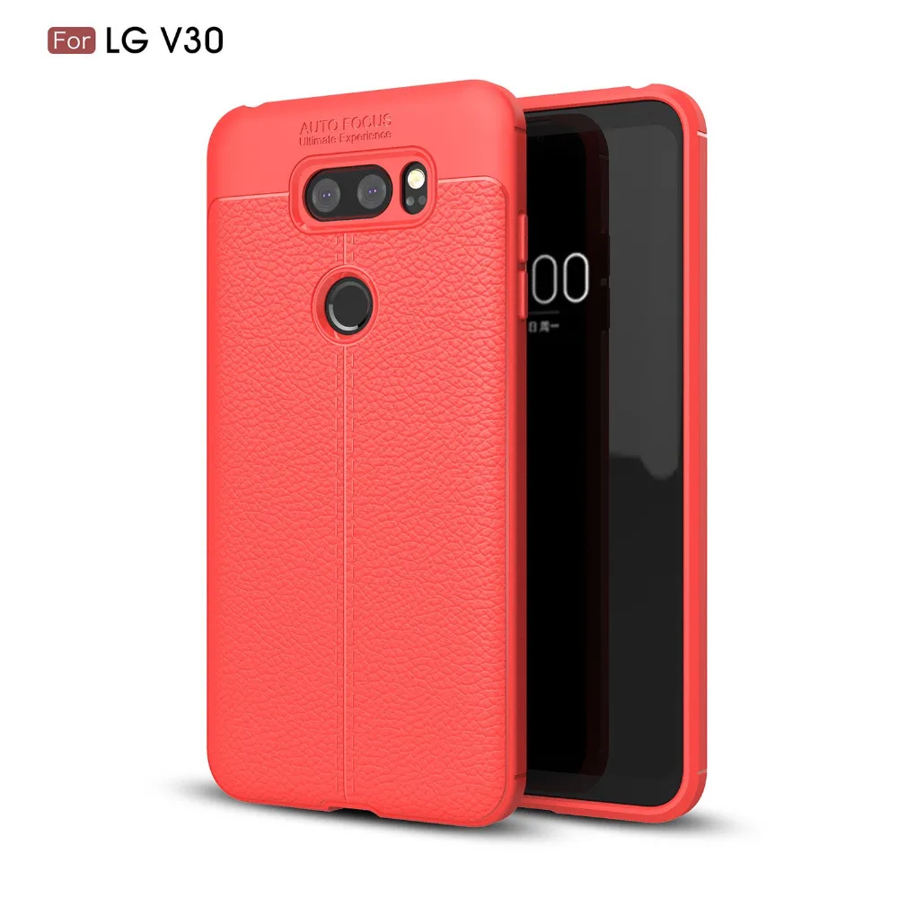 30 шт./лот Бесплатная доставка Новый мягкий чехол из ТПУ Lichee для LG V30 | Мобильные