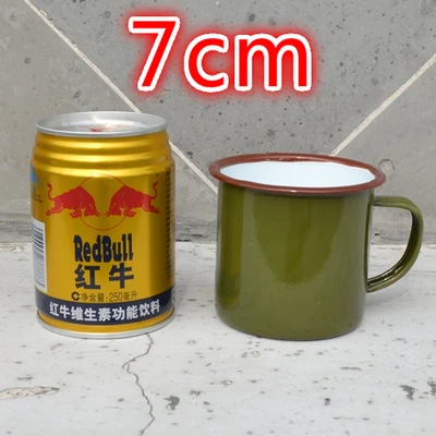 Кружка для людей Классическая Армейская зеленая ручка металлическая