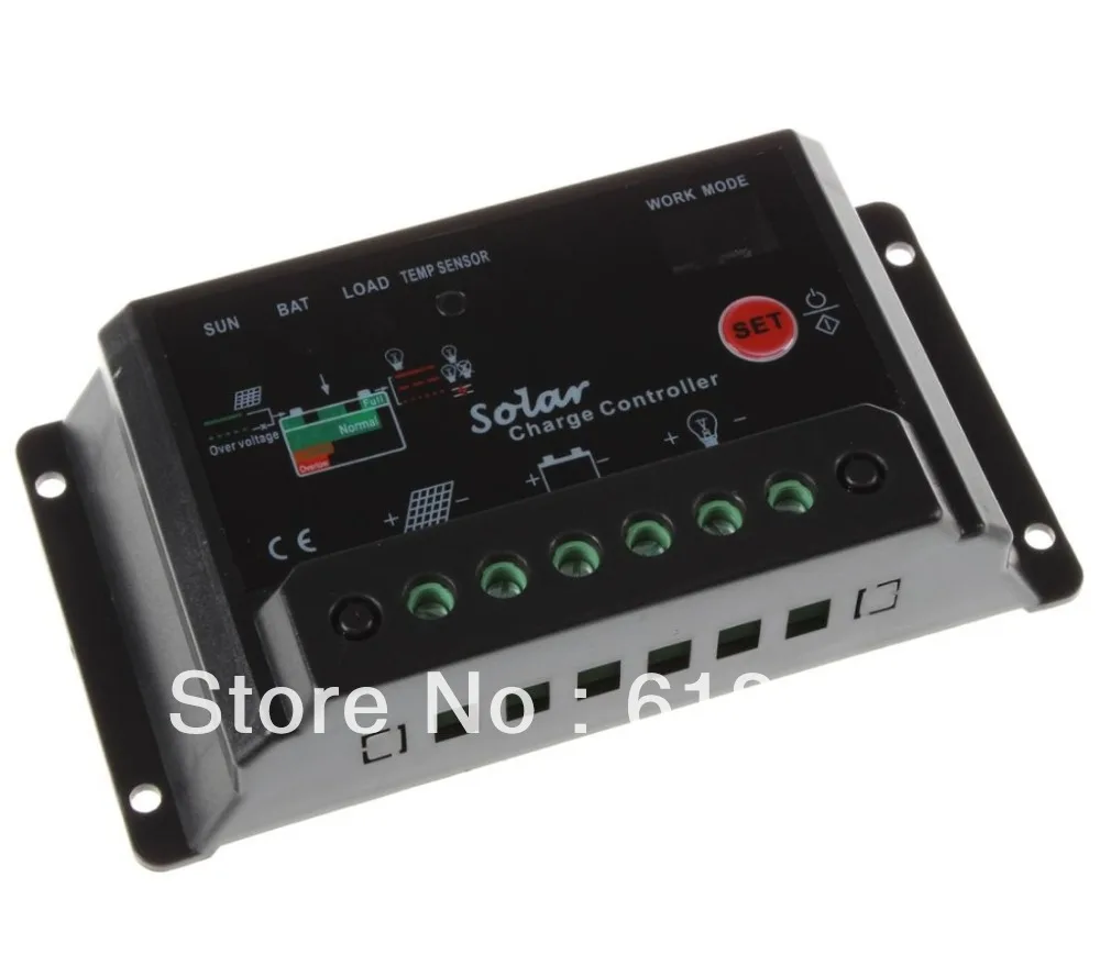 

hot selling 20A amp 12V/24V Solar Panel battery Solar charge controller PV system Black