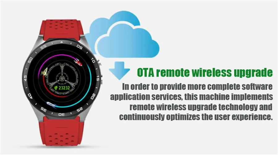 Android KW88 1,39 дюймовый экран высокой четкости wifi 3g gps MTK6580 Четырехъядерный 4G+ 512 M сердечного ритма Bluetooth спортивные Смарт-часы