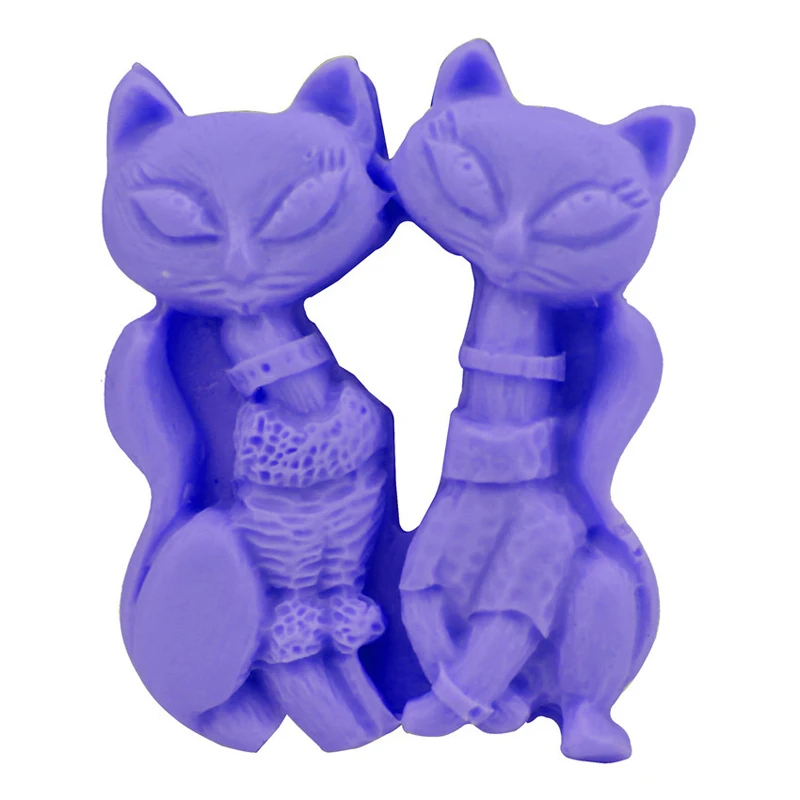 3d силиконовая форма для торта с лисой инструмент украшения свадебного боковая