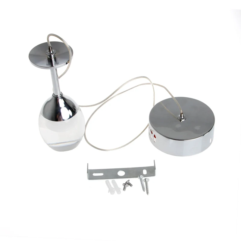 Европейский Стиль современные светодиодные вина Стекло потолочный светильник