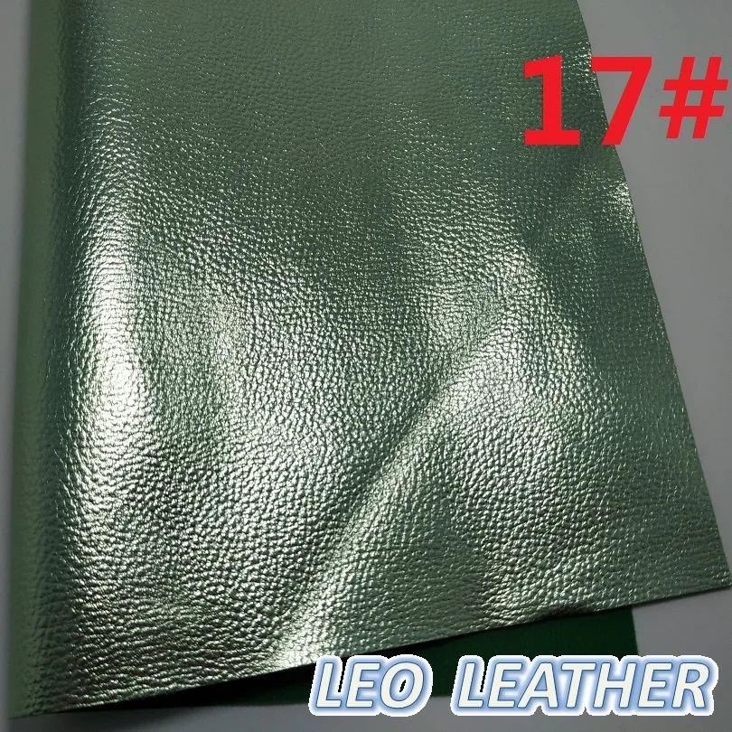 17 1 шт. 21X29 см синтетическая кожа, из искусственной кожи с зернистой текстурой личи Кожа металлик кожа для DIY аксессуары 9S61A - Цвет: 17