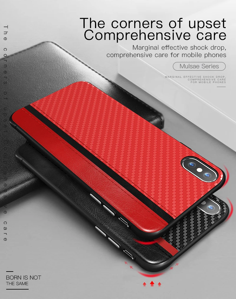 Роскошный чехол из искусственной кожи из углеродного волокна для Iphone XS MAX XR X чехол для Iphone 8 7 Plus 6s 6 Чехол бампер задняя крышка для Apple XS 11