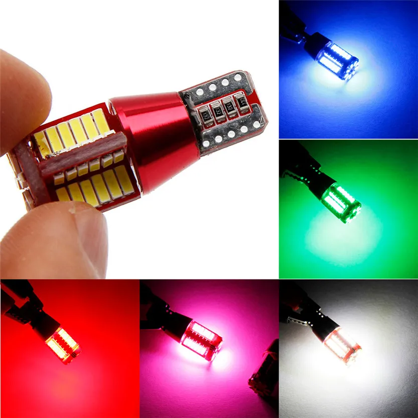 Автомобильная светодиодная лампа T10 1 шт. супер яркие лампы w5w 57smd парковочные 12 В