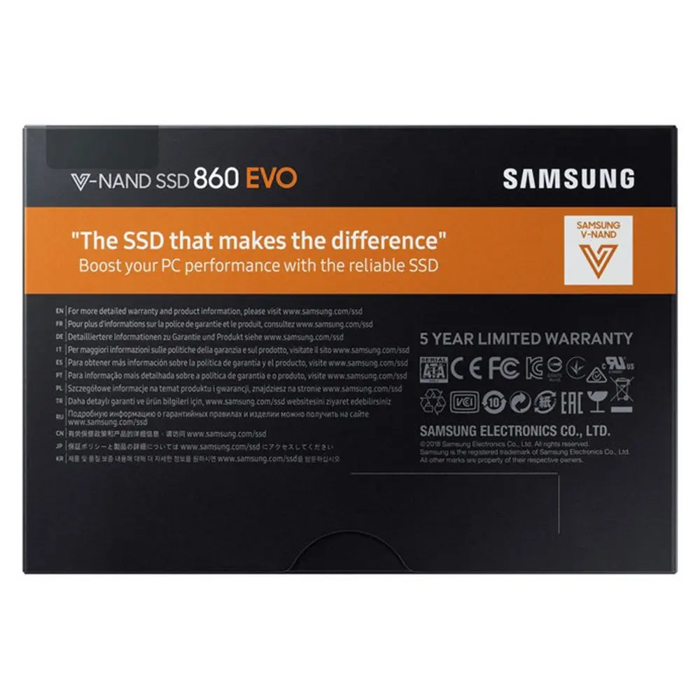 SAMSUNG 860 EVO внутренний SSD 250 ГБ 500 Гб ТБ 2 4 твердотельный диск HD Жесткий SATA3 5 для