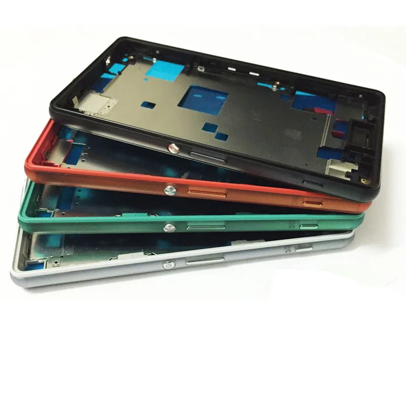 Для Sony Xperia Z3 Compact Z3 Mini d5803 d5833 корпус крышка рамка Передняя Лицевая панель средняя рамка