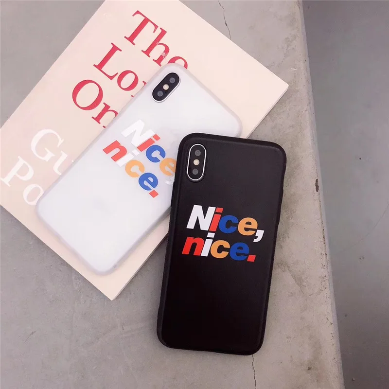 IMIDO милый чехол для телефона с буквами iphone 6 из ТПУ силиконовый 6S 7 8 Plus X модный