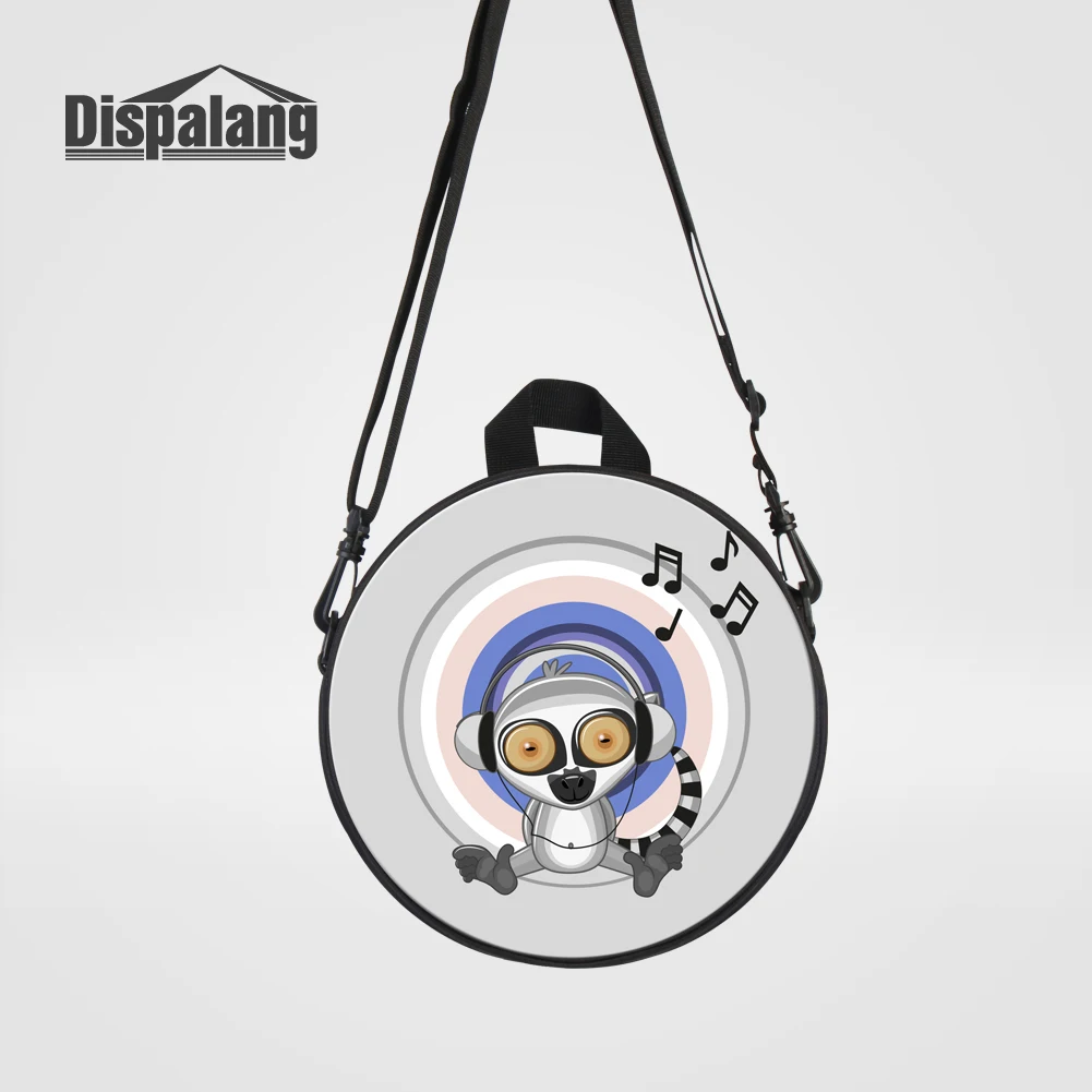 Backpack13 Dispalang новые Мультяшные детские сумки-мессенджеры с принтом лисы для девочек милые животные круглые Rugtas детские мини сумки через плечо - Цвет: Backpack13