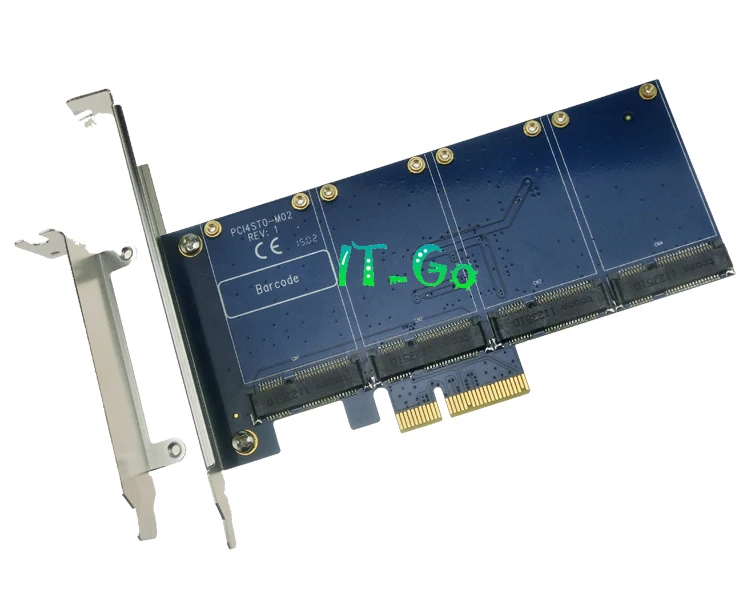 Msata pcie адаптер PCIe X4 на mSATA SSD конвертер Riser Card PCI Express 4 порта контроллер с функцией RAID