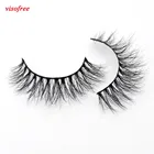 Ресницы Visofree 3D норковые ресницы перекрещивающиеся норковые Накладные ресницы ручной работы полная полоса натуральные ресницы 3