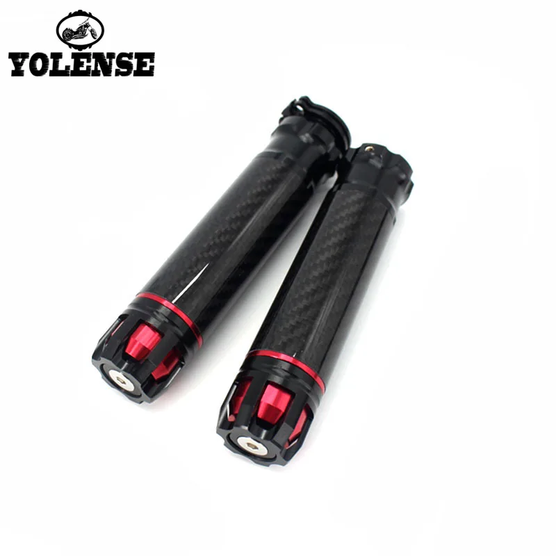 Ручки для мотоцикла 7/8 дюйма 22 мм ручки из алюминиевого углеродного волокна Yamaha