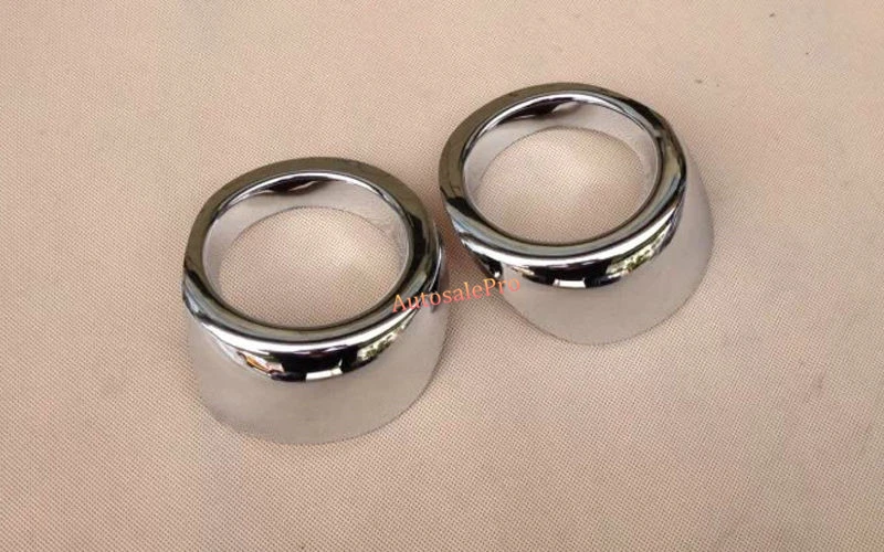 Хромированные передние противотуманные фары светильник бампера верхняя крышка