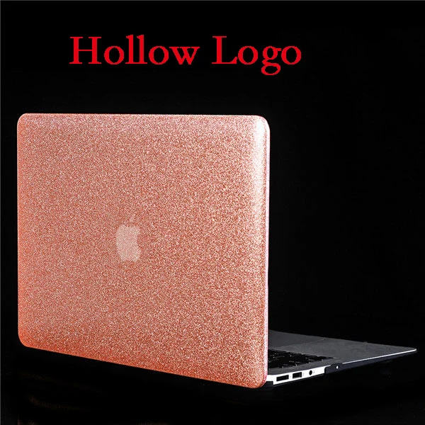 Rose Gold Жесткий блестящий чехол для ноутбука Apple Macbook Air Pro retina 1" 12" 1" 15" чехол для Mac book New Air Pro 13," 15,4" Touch Bar - Цвет: Rose Gold