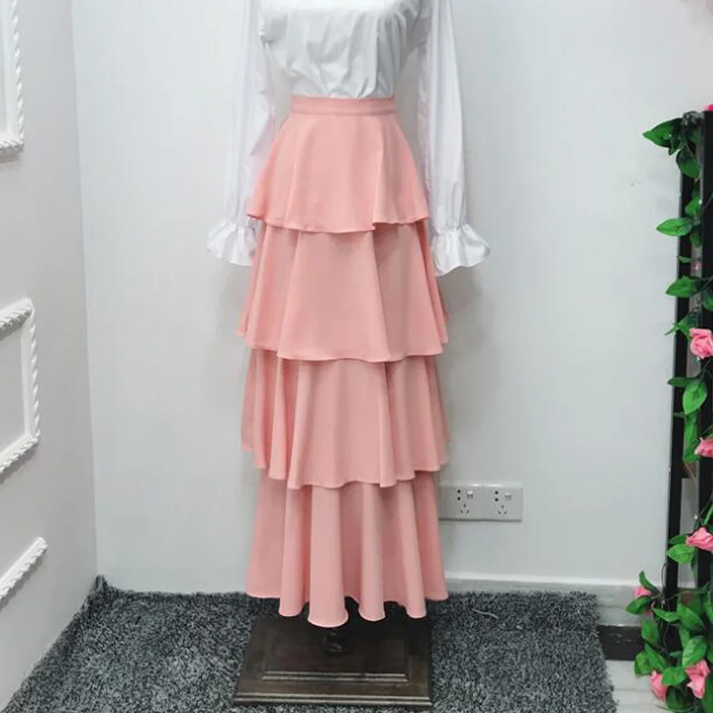 2019 летняя Макси-юбка повседневные юбки с высокой талией в богемном стиле Милая