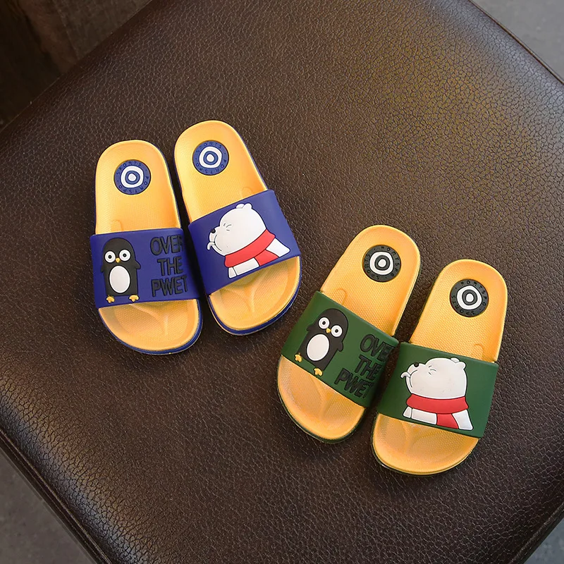 Baby Kids Girls Boys Slippers Toddler Water Children Flip Flops Barefoot Child Cartoon Shoes Swimming Summer for Kids Baby