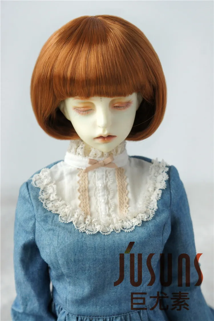JD478 1/4 1/3 милый парик-Боб с полным взрыва BJD парик Размер 7-8 дюймов 8-9 дюймов кукольные волосы высокого качества Модные кукольные парики