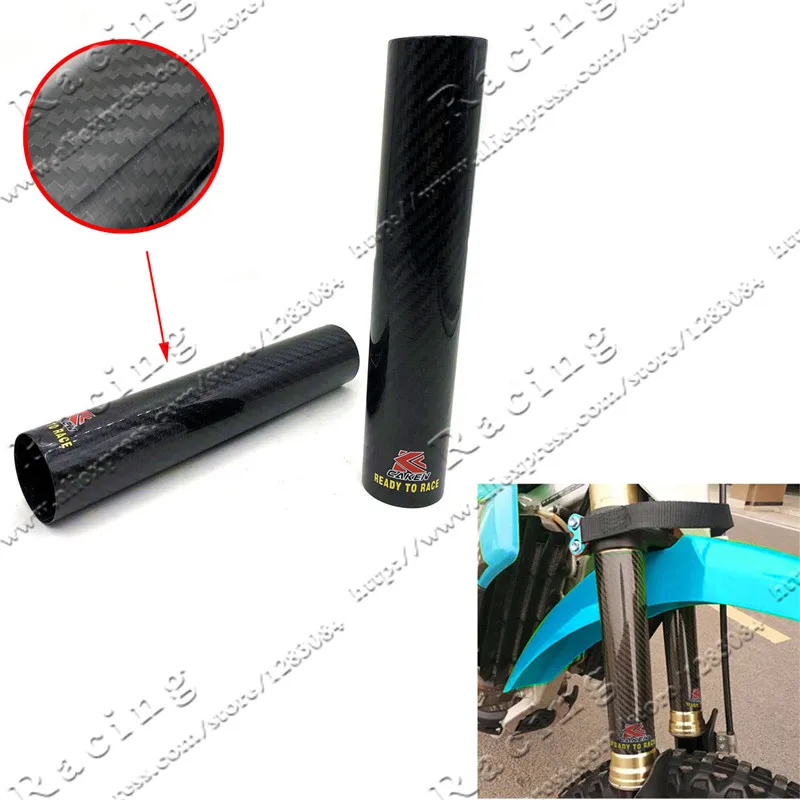 Регулируемая передняя вилка из углеродного волокна для мотоцикла 45-52 мм