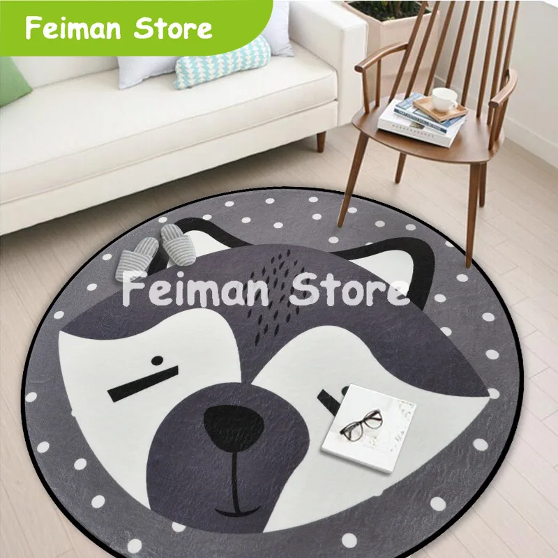 Скандинавский Белый Серый Детский мягкий коврик для игр мультфильм кролик